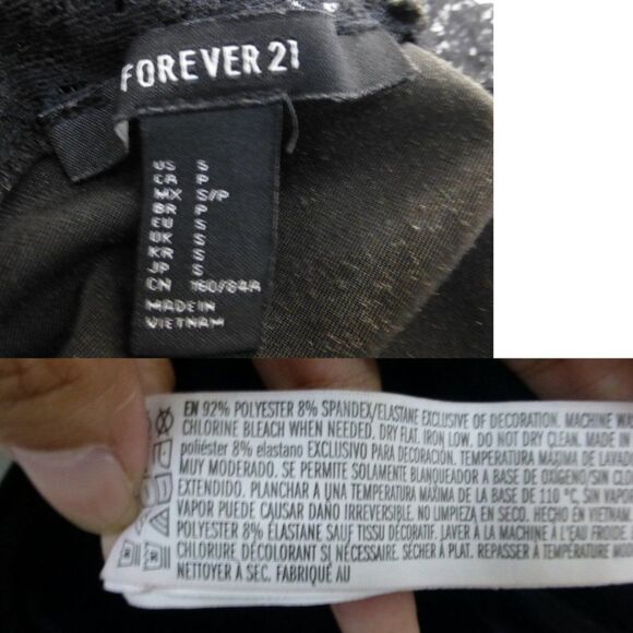 Forever 21 Black Velour Bodysuit with Deep V-Neck Lace, Cross Back Straps - Picture 4 of 11